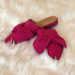 Pink Bow Mules
